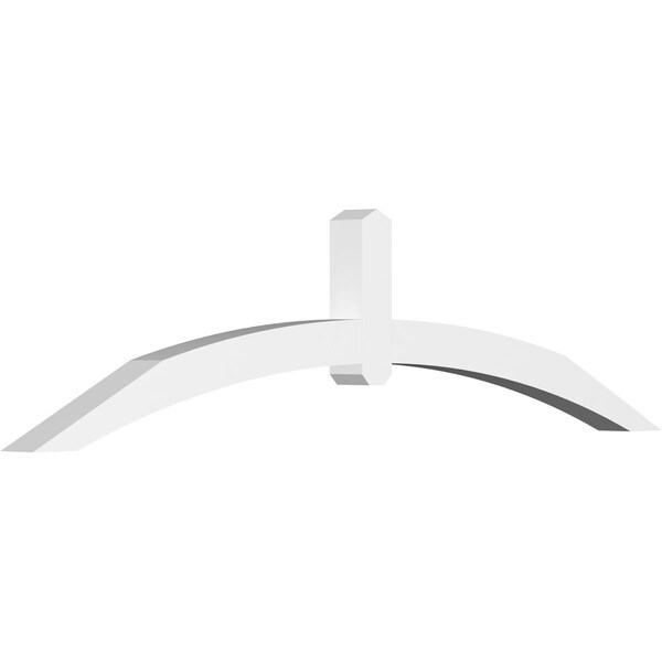 Ekena Millwork Archdale Architectural Grade PVC Gable Bracket, 84"W x 21"H x 4"D x 4"F, 6/12 Pitch GBP084X21X0404ARC00 - main